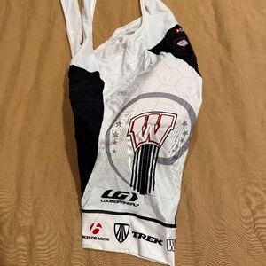 Louis Garneau Wisconsin Cycling Club Cycling Bib, White, Medium